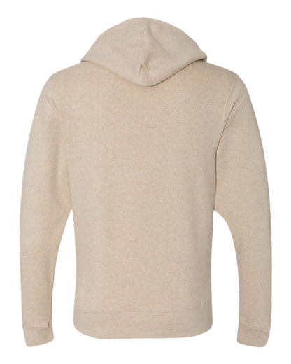 J. America Men's Triblend Full-Zip Hooded Sweatshirt 8872 #color_Oatmeal Triblend