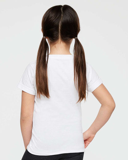 LAT Girls' Fine Jersey Tee 2616 #colormdl_White