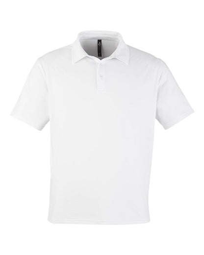 Glyder Men's Fairway Marbled Jersey Polo MDP1799 #color_White