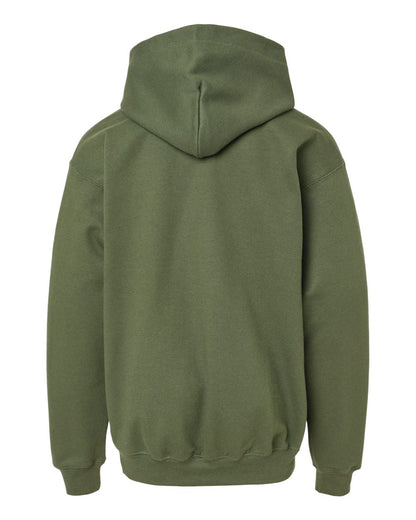 Gildan Softstyle® Youth Midweight Hooded Sweatshirt SF500B #color_Military Green