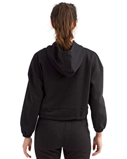 TriDri Women's Cropped Maria Hooded Sweatshirt TD085 #colormdl_Black
