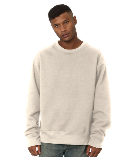 Bayside Unisex USA-Made Super Heavy Oversized Crewneck Sweatshirt 4025 #colormdl_Cream