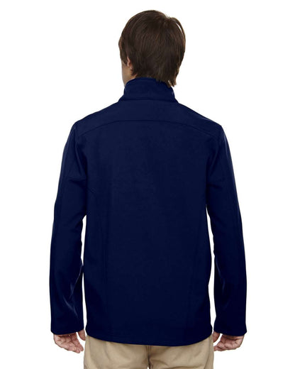 CORE365 Men's Tall Cruise Two-Layer Fleece Bonded Soft Shell Jacket 88184T #colormdl_Classic Navy