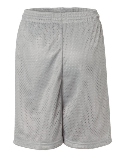 Badger Youth Pro Mesh 6" Shorts 2207 #color_Silver