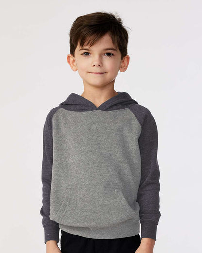 Independent Trading Co. Toddler Special Blend Hooded Raglan Sweatshirt PRM10TSB #colormdl_Nickel/ Carbon