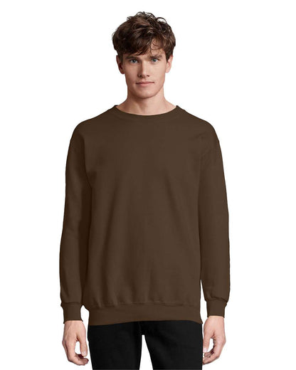 Hanes Unisex Ultimate Cotton® Crewneck Sweatshirt F260 #color_Dark Chocolate