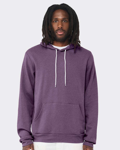 BELLA + CANVAS Sponge Fleece Hoodie 3719 #colormdl_Heather Team Purple