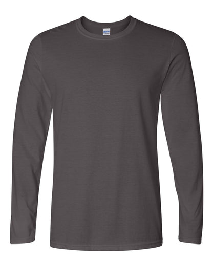 Gildan Unisex Softstyle® Long Sleeve T-Shirt 64400 #color_Charcoal