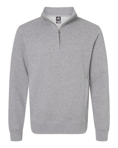 J. America Unisex Heavyweight Fleece Quarter-Zip Sweatshirt 8717 #color_Oxford