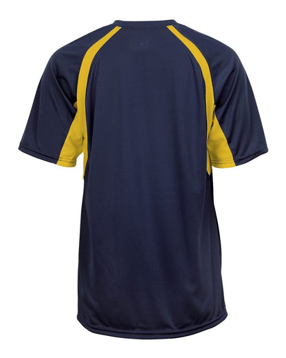 Badger B-Core Hook T-Shirt 4144 #color_Navy/ Gold