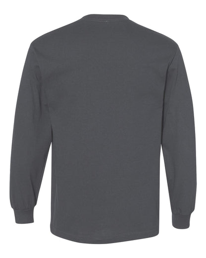 American Apparel Unisex Heavyweight Cotton Long Sleeve Tee 1304 #color_Charcoal