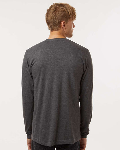 Tultex Unisex Fine Jersey Long Sleeve T-Shirt 202LS #colormdl_Heather Charcoal