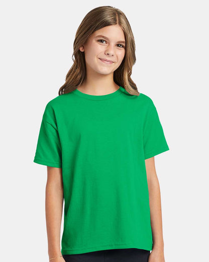 Hanes Ecosmart™ Youth T-Shirt 5370 #colormdl_Kelly Green