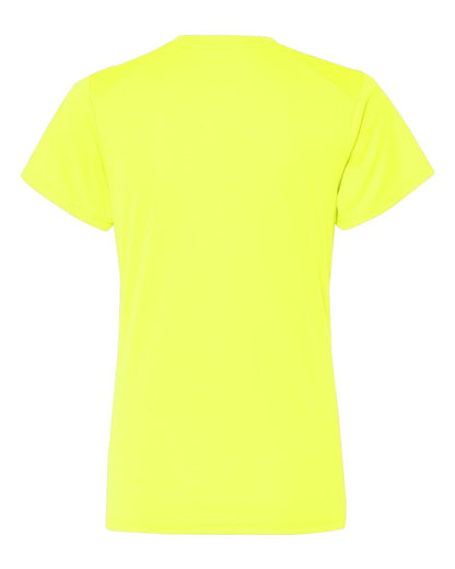 Badger Women’s B-Core V-Neck T-Shirt 4162 #color_Safety Yellow