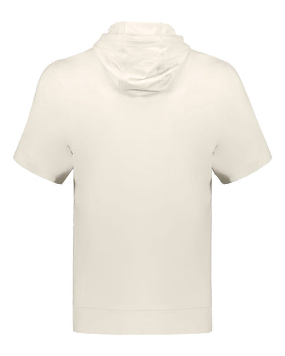Holloway Men's Eco Revive™ Ventura Soft Knit Short Sleeve Hooded Sweatshirt 222505 #color_Birch
