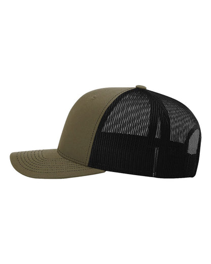 Richardson Sustainable Trucker Cap 112RE #color_Loden/ Black