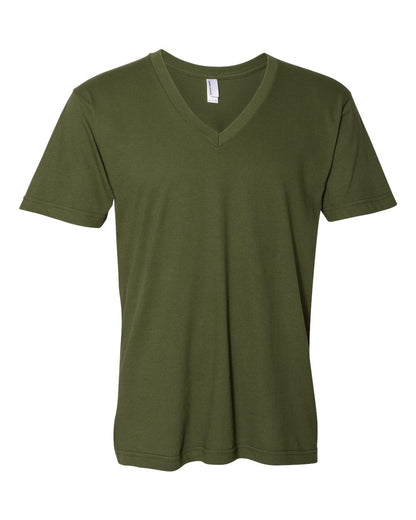 American Apparel Unisex Fine Jersey V-Neck Tee 2456W #color_Olive
