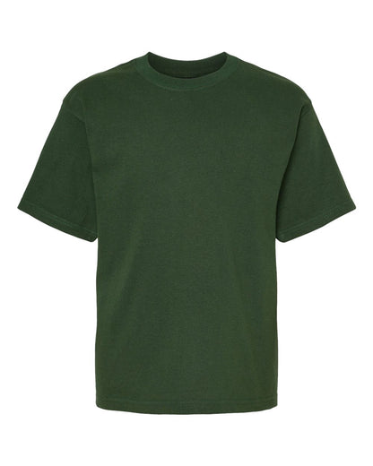 M&O Youth Gold Soft Touch T-Shirt 4850 #color_Forest Green