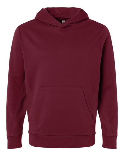 Team 365 Unisex Squad Hooded Tech Fleece Pullover TT400 #color_Sport Maroon