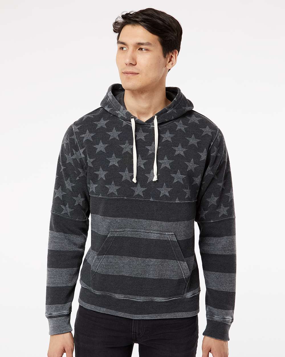 #colormdl_Black Stars & Stripes Triblend