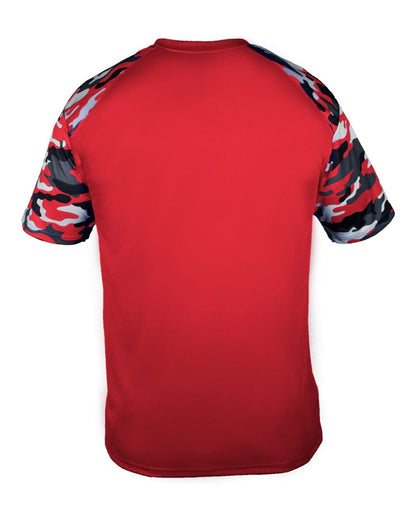 Badger Men's Camo Sport T-Shirt 4141 #color_Red/ Red Camo