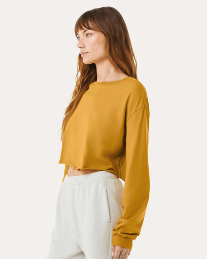 BELLA + CANVAS FWD Fashion Women's Crop Long Sleeve Tee 6501 #colormdl_Mustard