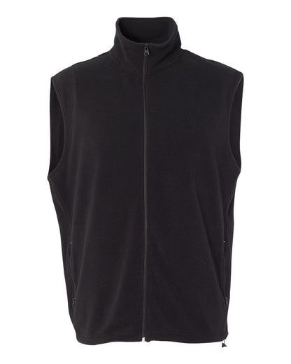 Sierra Pacific Men's Microfleece Full-Zip Vest 3310 #color_Onyx Black