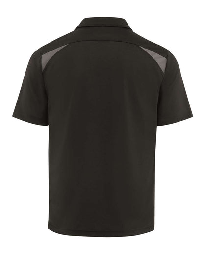 Dickies Team Performance Short Sleeve Work Shirt LS66 #color_Black/ Smoke