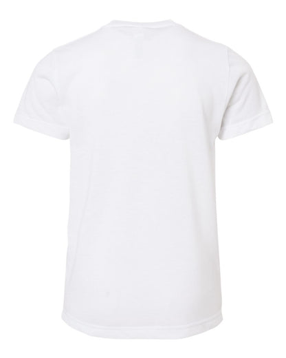 SubliVie Youth Polyester Sublimation Tee 1210 #color_White