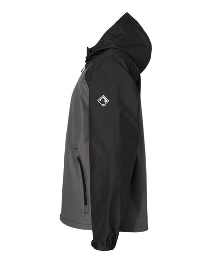 DRI DUCK Torrent Waterproof Hooded Jacket 5335 #color_Charcoal/ Black