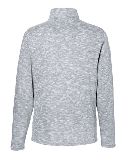 North End Men's Eclipse Jacquard Quarter-Zip Pullover NE415 #color_Black Heather