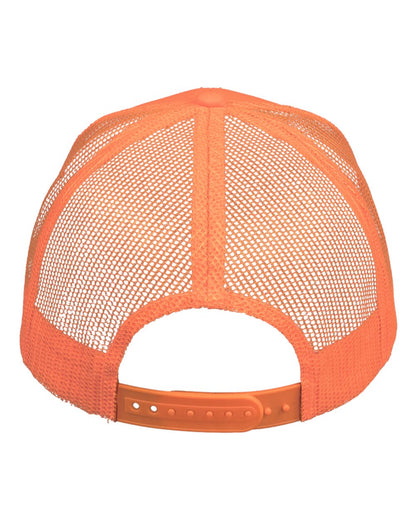 Valucap Mesh-Back Twill Trucker Cap VC400 #color_Neon Orange