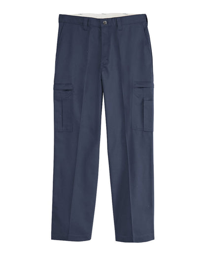 Dickies Men's Odd Sizes Premium Industrial Cargo Pants LP72ODD #color_Dark Navy - 39 Unhemmed