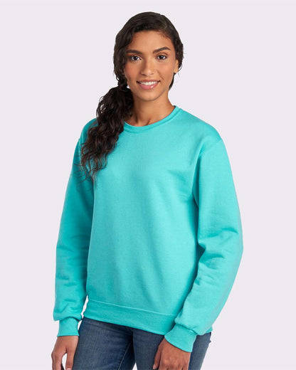 JERZEES Unisex NuBlend® Crewneck Sweatshirt 562MR #colormdl_Scuba Blue