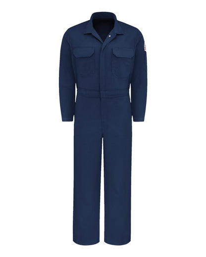 Bulwark Men's Tall Premium Coverall - EXCEL FR® ComforTouch® - 7 oz. CLB2T #color_Navy