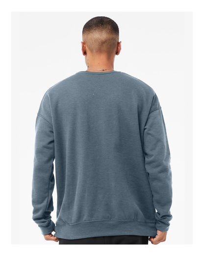 BELLA + CANVAS Unisex Sponge Fleece Drop Shoulder Crewneck Sweatshirt 3945 #colormdl_Heather Slate
