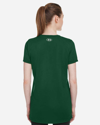 Under Armour Women's Team Tech™ T-Shirt 1376847 #colormdl_Forest Green/ White