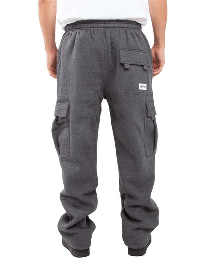 Shaka Wear Men's Fleece Cargo Pocket Sweatpants SHFCP #colormdl_Charcoal Grey