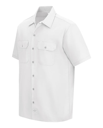Dickies Short Sleeve Work Shirt - Tall Sizes 2574T #color_White