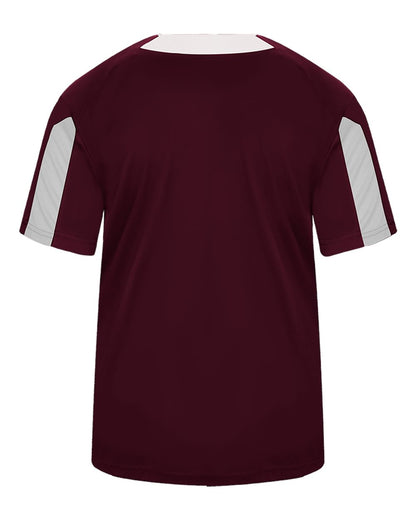 Alleson Athletic Striker Placket 7976 #color_Maroon/ White