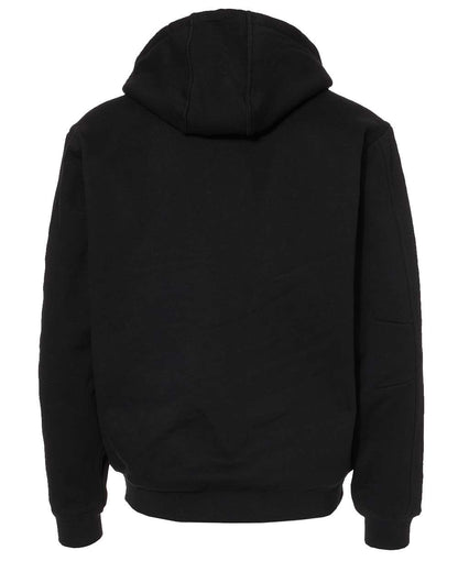 DRI DUCK Men's Crossfire Heavyweight Power Fleece Hooded Jacket with Thermal Lining 7033 #color_Black