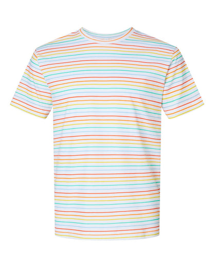 LAT Unisex Fine Jersey Tee 6901 #color_Rainbow Stripe
