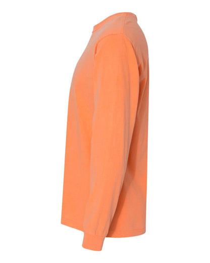 Comfort Colors Unisex Garment-Dyed Heavyweight Long Sleeve T-Shirt 6014 #color_Melon