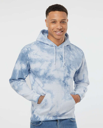 Colortone Unisex Crystal Wash Hooded Sweatshirt 8790 #colormdl_Crystal Baby Blue