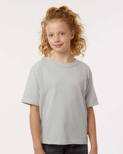 M&O Youth Gold Soft Touch T-Shirt 4850 #colormdl_Platinum