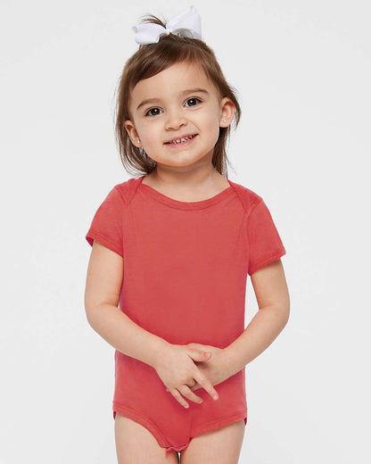 Rabbit Skins Infant Fine Jersey Bodysuit 4424 #colormdl_Passionfruit