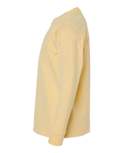 ComfortWash by Hanes Garment-Dyed Youth Long Sleeve T-Shirt GDH275 #color_Summer Squash Yellow