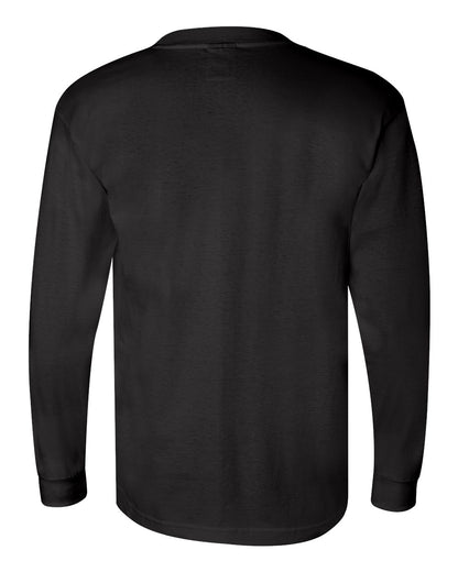 Bayside Union-Made Long Sleeve Pocket T-Shirt 3055 #color_Black