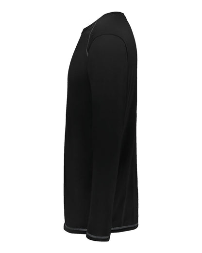 Augusta Sportswear Super Soft-Spun Poly Long Sleeve T-Shirt 6845 #color_Black