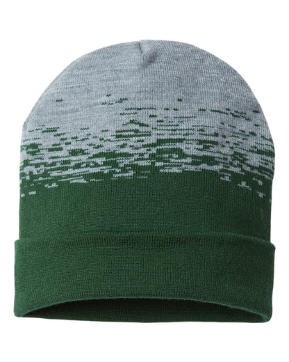 CAP AMERICA USA-Made Static Cuffed Beanie RKS12 #color_Forest Green/ Heather